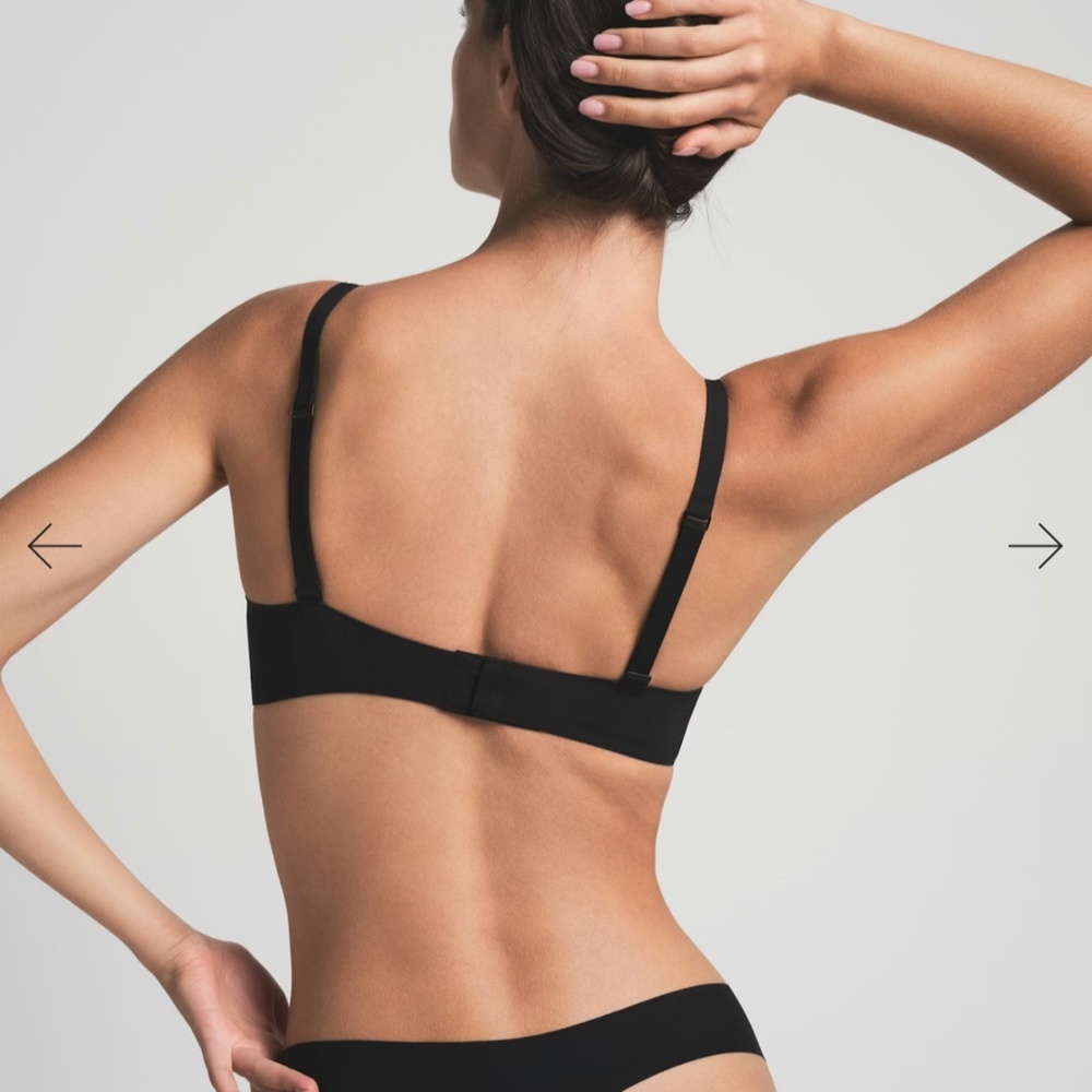 skims naked plunge bra- onyx - Picture 2 of 2